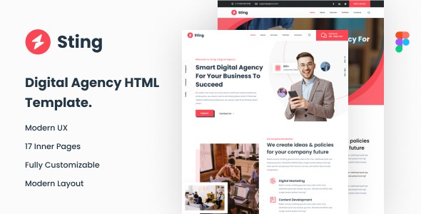 Sting - Digital Agency HTML Template