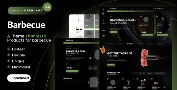 Barbecue - Grill eCommerce Template for Opencart 4