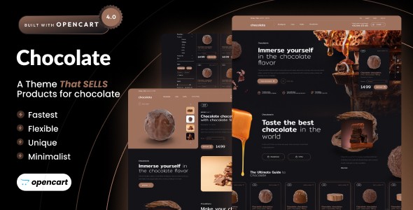 Chocolate - Opencart 4 Cake Store Template