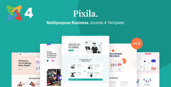Pixila - Creative Multipurpose Joomla 4 Template