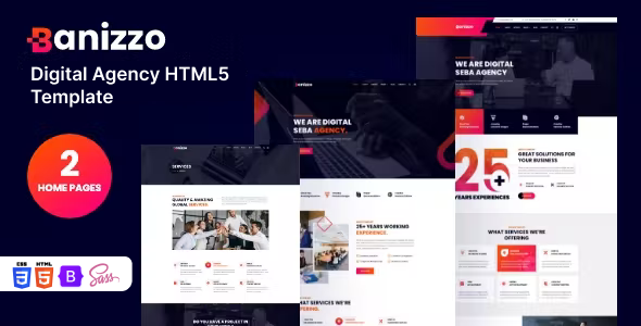 Banizzo - Digital Agency HTML5 Template