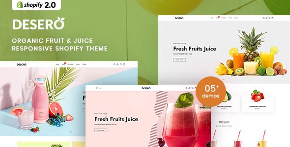 Desero - Organic Fruit & Juice Responsive Shopify Theme