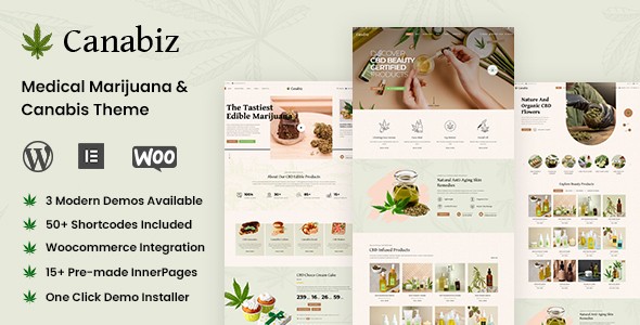 Canabiz - Weed Marijuana, Cannabis Shop WordPress