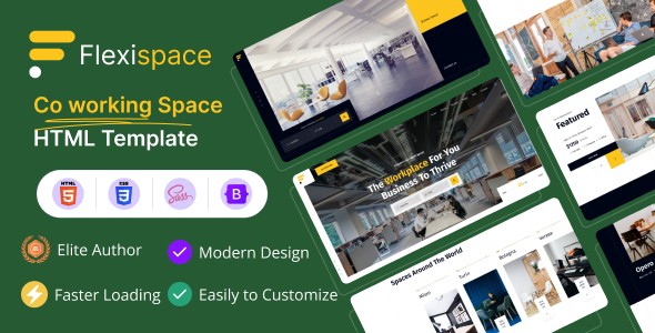 Flexispace - Coworking Space HTML Template