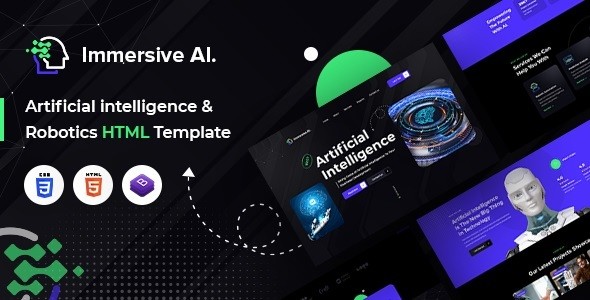 Immersive AI | Robotics HTML Template