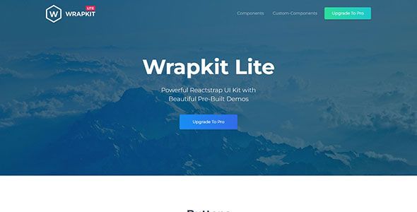 WrapKit React Lite UI Kit Free React Website Template