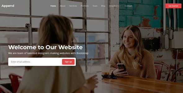 Append - Modern Bootstrap Template for Startups and IT Services