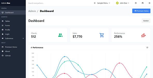 Admin One – Free Tailwind CSS HTML5 Admin Dashboard Template