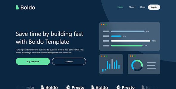 Boldo – Free Responsive Bootstrap 5 Multipurpose Landing Page Template