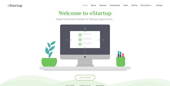 eStartup - Bootstrap Landing Page Template