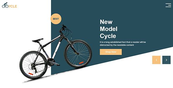 Cycle – Free Bootstrap 4 eCommerce Landing Page Template