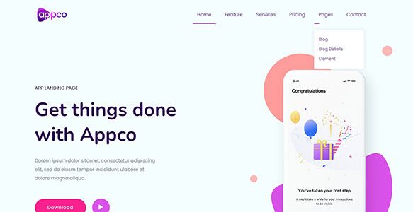 Appco – Free Bootstrap 4 HTML5 Landing Page Template