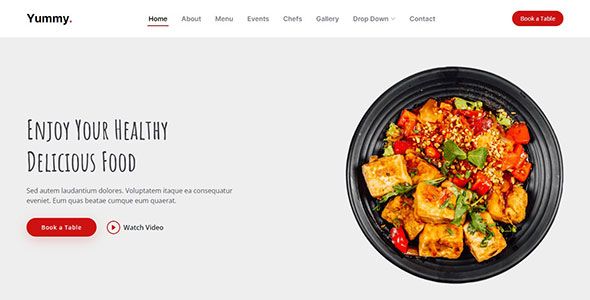 Yummy - Bootstrap Restaurant Website Template