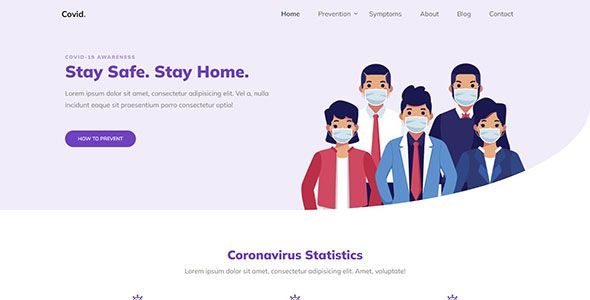 Covid – Free Responsive Bootstrap 4 HTML5 Charity Website Templates