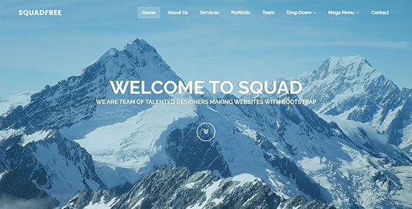 Squadfree - Free Bootstrap template for creative