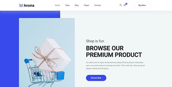 Aroma – Free Bootstrap 4 HTML5 Online Shopping Website Template