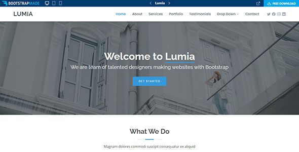 Lumia - Bootstrap Business Template