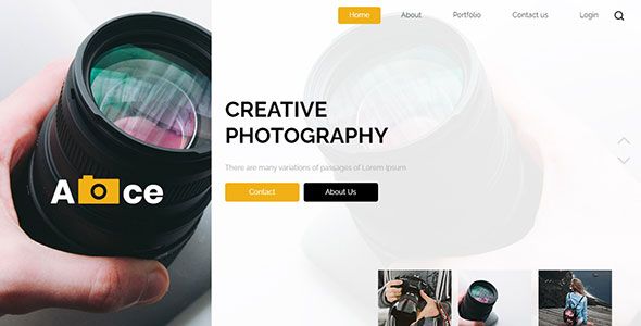 Ace – Free Bootstrap 4 HTML5 Photography Website Template