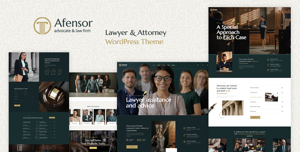 Afensor - Lawyer, Law Firm and Attorney WordPress Theme