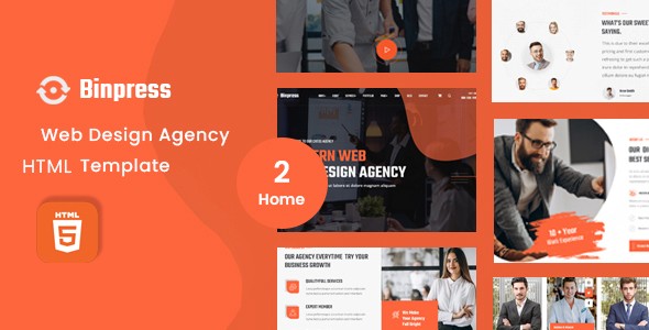 Binpress - Digital Agency HTML5 Template | Bootstrap5
