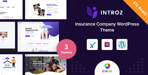 Introz - Insurance WordPress Theme + RTL