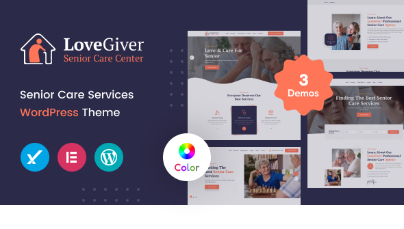 Lovegiver - Senior Care WordPress Theme + RTL