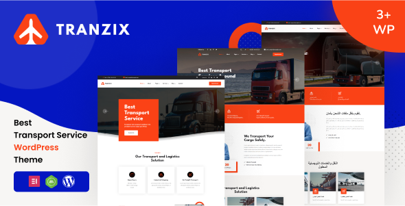 Tranzix- Logistics & Transportation WordPress Theme + RTL
