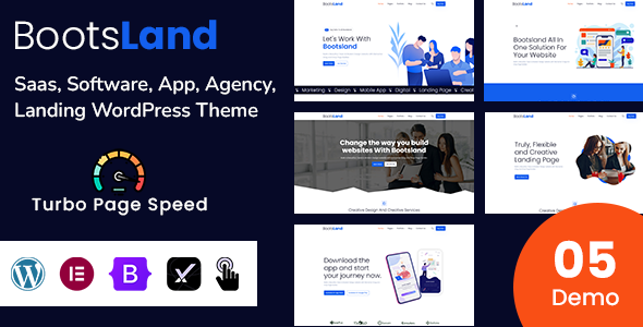 Bootsland - Creative Landing WordPress Theme