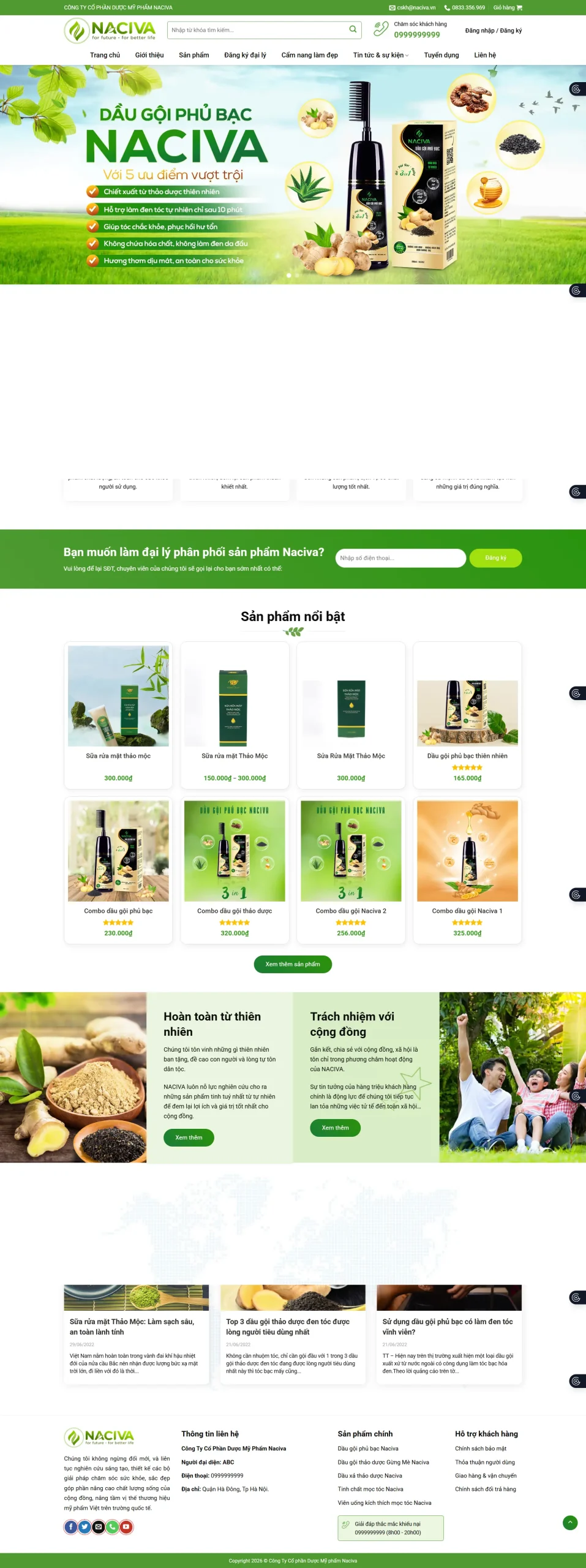 Website Dầu Gội Đầu