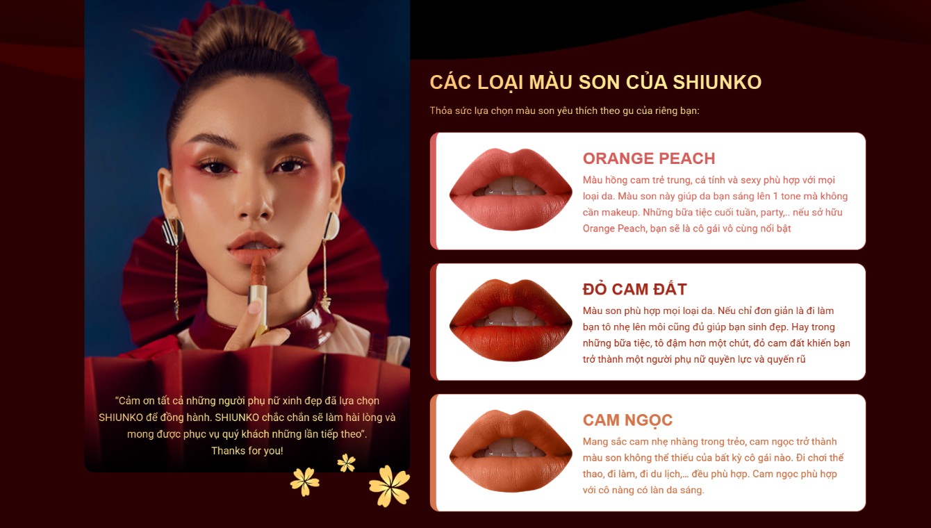 Mẫu website làm đẹp mỹ phẩm thu hút khách