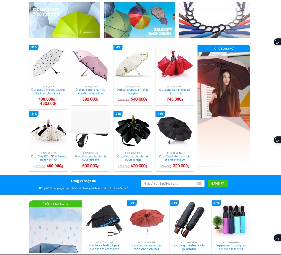 Website Áo Mưa Chất Lượng