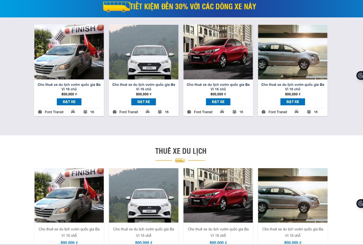 Mẫu website công ty du lịch