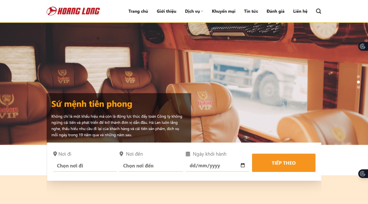 Website đặt tour du lịch online