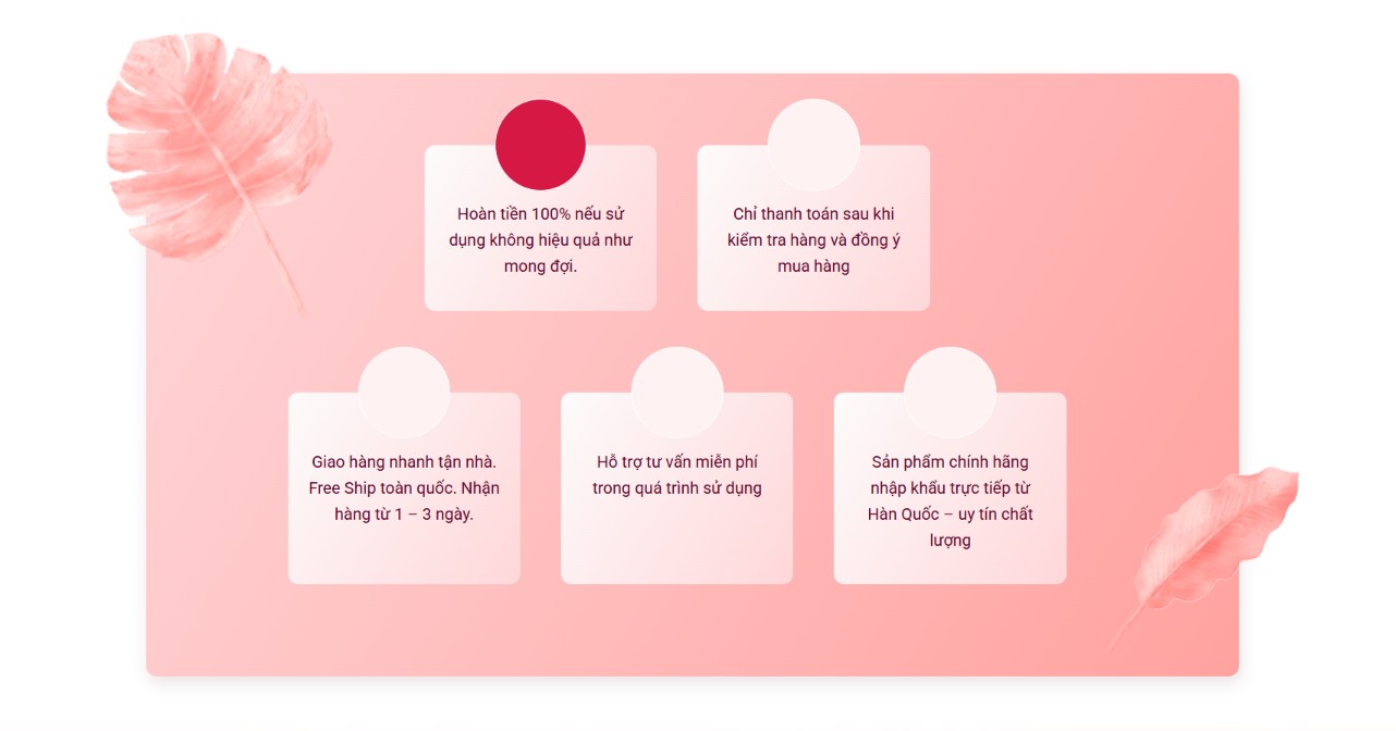 Giao diện web mỹ phẩm