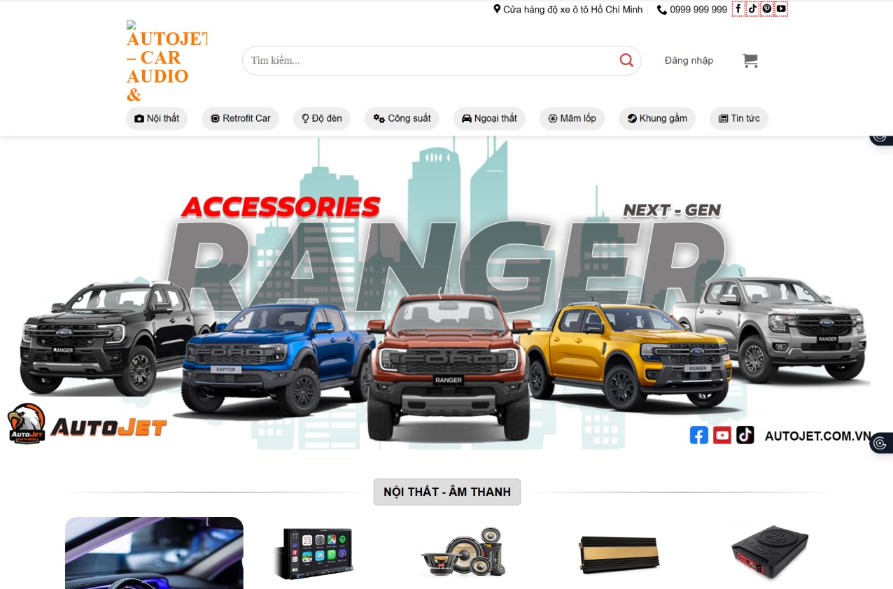 Thiết kế website bán ô tô chuyên nghiệp