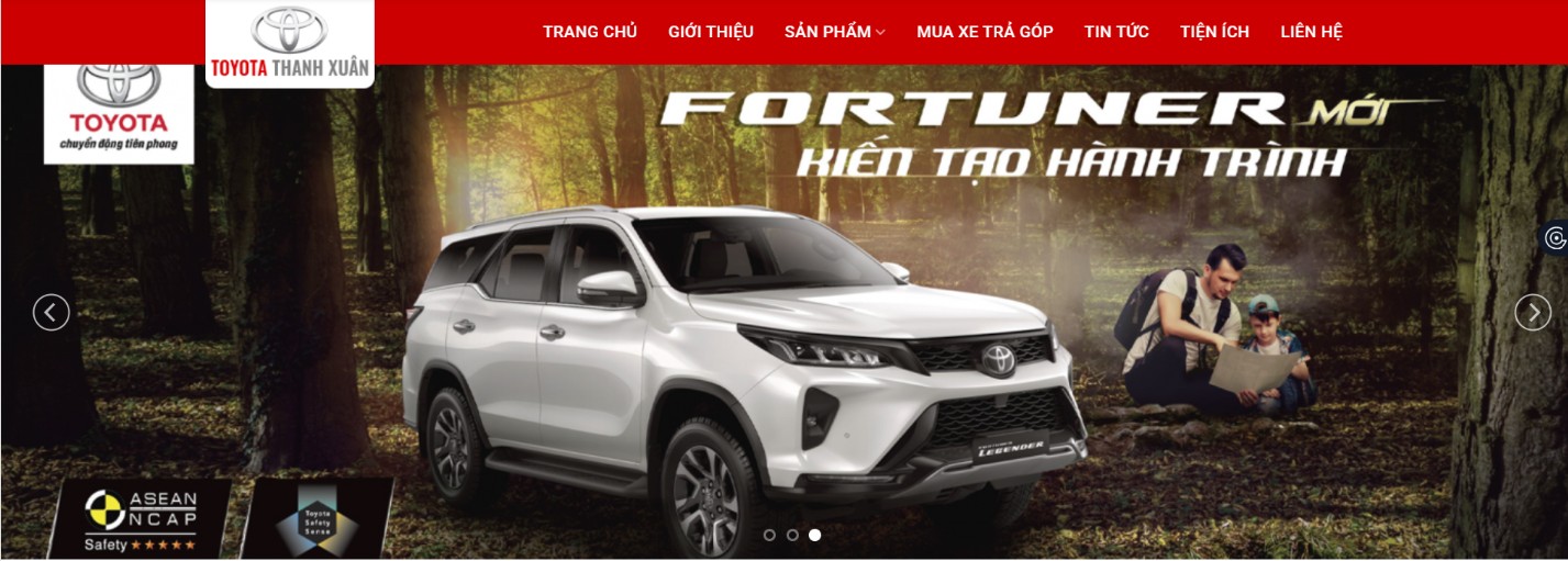 Thiết kế website bán ô tô chuyên nghiệp