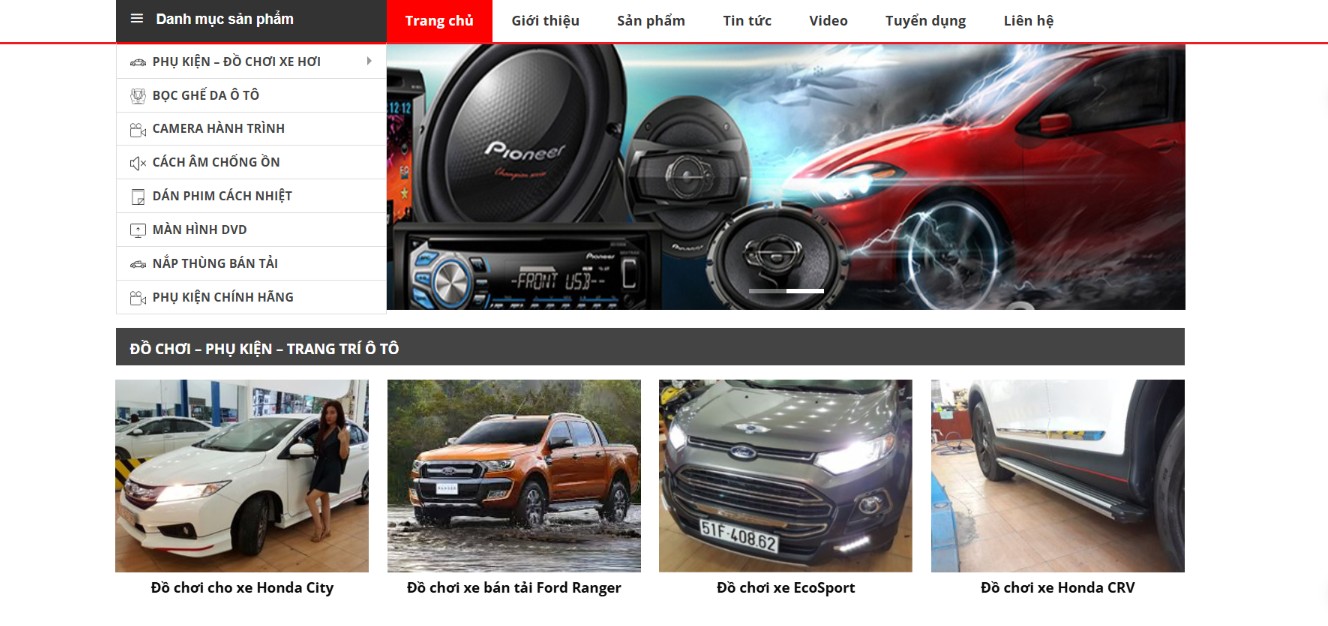 Thiết kế website ô tô