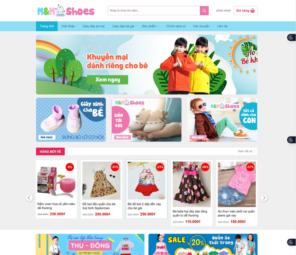 Website Shop Baby Chất Lượng