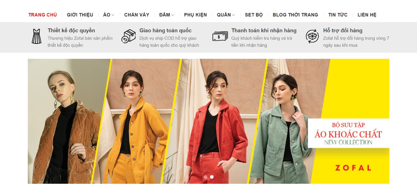 Thiết kế website thời trang chuyên nghiệp