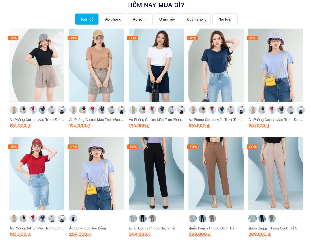 Website thời trang tối ưu trải nghiệm mua sắm