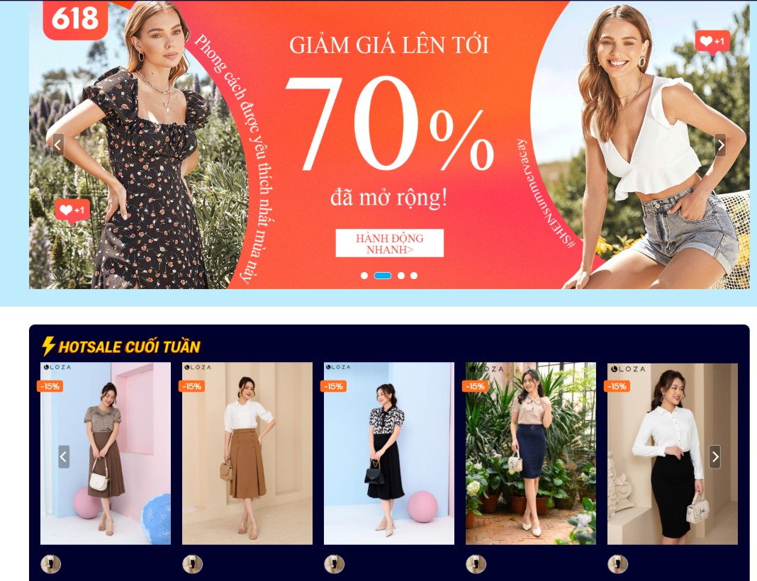 Thiết kế website bán quần áo thời trang