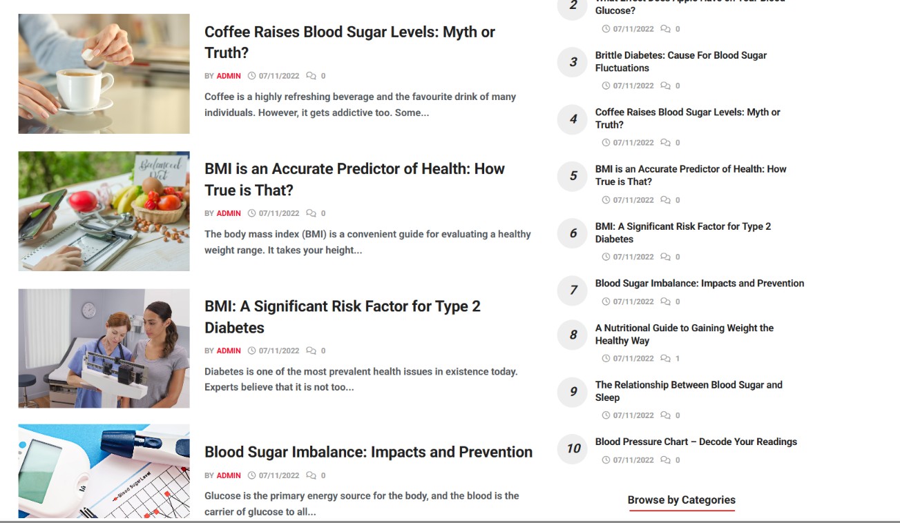 Giao diện web tin tức dễ đọc