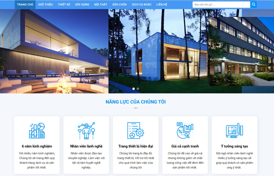 Thiết kế website bán bất động sản chuyên nghiệp